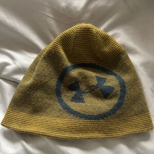 Under Armour Yellow Beanie Hat with Logo